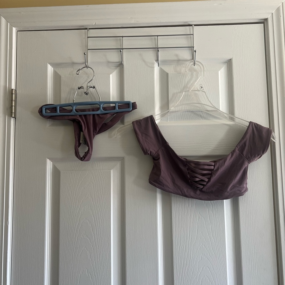 Sage Purple Swim Set, size Small, never worn, by Dippin Daisys Swim